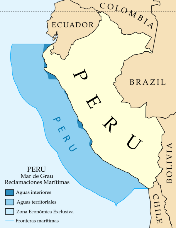 información de los límites geográficos del perú